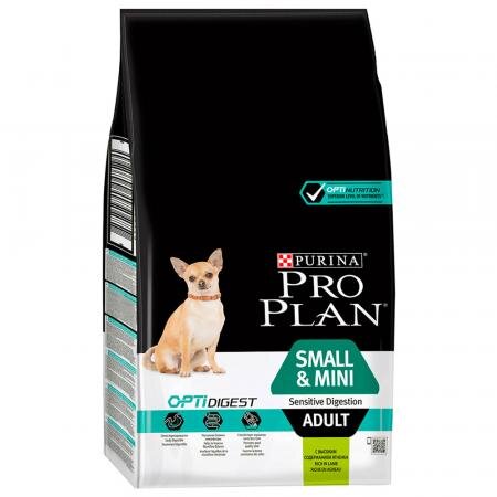 Корм Pro Plan сухой для взрослых собак мелких и карликовых пород с чувствительным пищеварением с ягненком 7 кг
