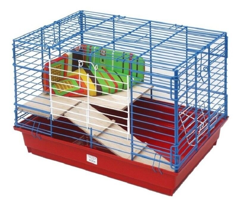 ЗООМАРК 60х40х41 клетка для кроликов 2-х этажная комплект
