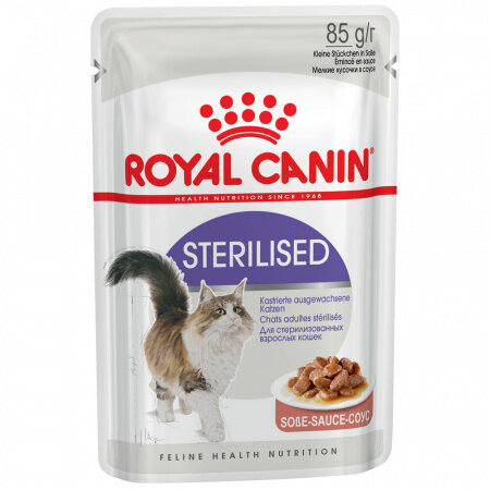 Корм Royal Canin Sterilised в соусе для стерилизованных кошек, 85г