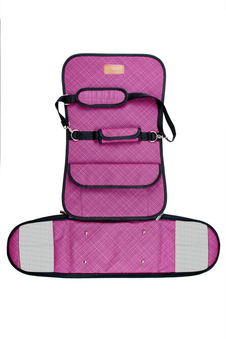 Сумка перeноска Saival пластик с карманом, Бамбук розовый, размер S