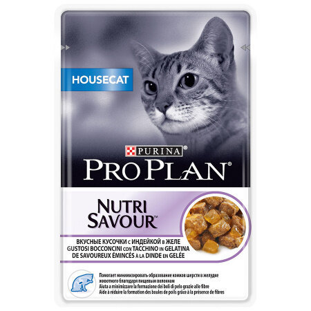 Корм для домашних кошек ProPlan консервированный индейка 85г